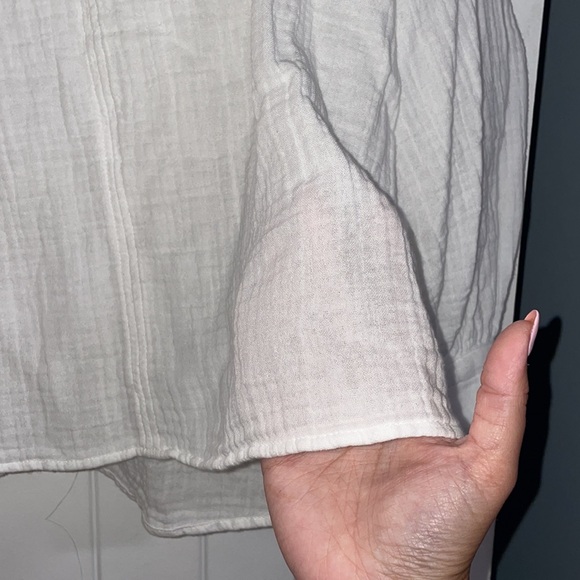 NWT H&M white gauze top - Picture 4 of 5